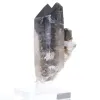 Mini-Morion-Quarzkristall aus Brasilien, schwarzer Stein auf Sockel - 6