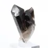 Kleines Stück brasilianischer Morion-Quarz, Kristall auf Halterung - 2