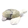 Geschnitzte Schildkröte aus natürlichem Speckstein aus Bolivien - 1