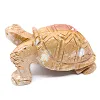 Schildkrötenfigur aus natürlichem Speckstein aus Bolivien - 1