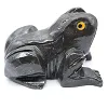 Dekorativer Frosch aus bolivianischem Specksteinstein - 3