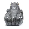 Dekorativer Frosch aus bolivianischem Specksteinstein - 4