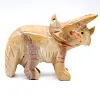 Triceratops aus natürlichem Speckstein aus Bolivien - 3