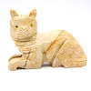 Geschnitzte Katze aus Speckstein aus Bolivien - 1