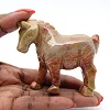 Pferd aus geschnitztem Specksteinstein aus Bolivien - 0