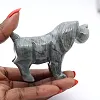 Geschnitzte Hundefigur aus bolivianischem Speckstein - 0