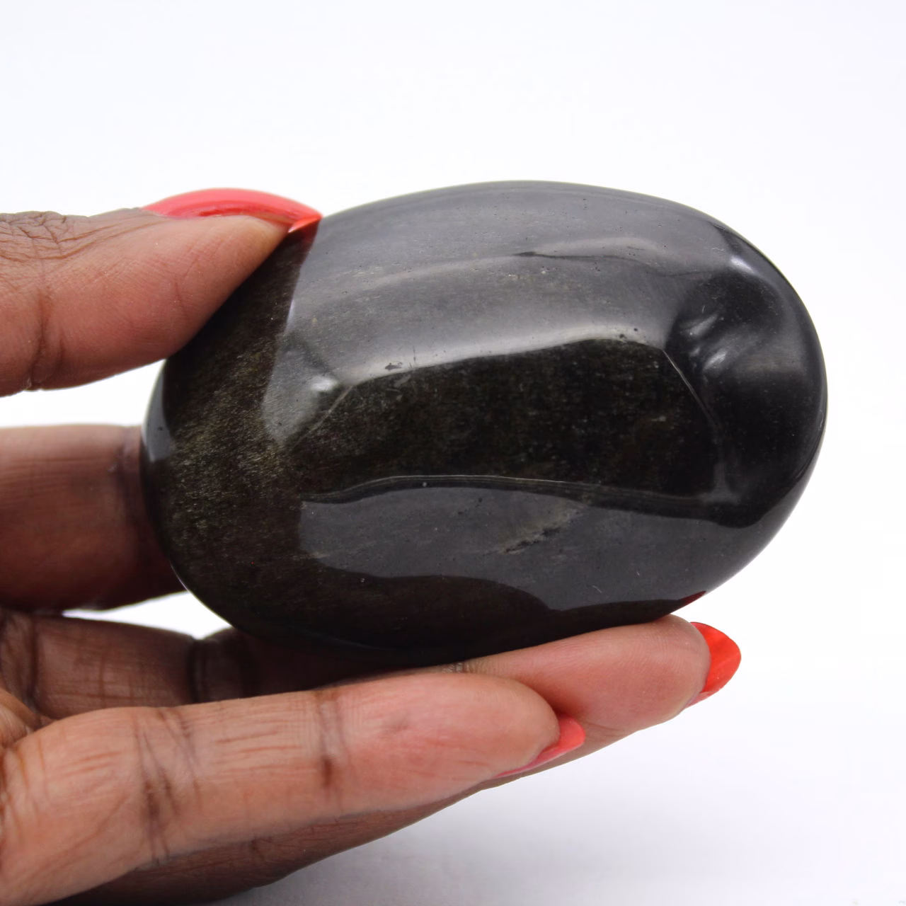Goldobsidian-Trommelstein aus Mexiko für die Mineraliensammlung