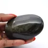 Großer Goldobsidian-Trommelstein aus Mexiko, Stein mit 115 g - 0