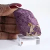 Roher portugiesischer Purpurit – Mineralogisches Exemplar auf Sockel - 1