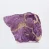 Roher Purpurit aus Portugal – Violettes Exemplar auf Sockel - 0