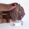 Roher portugiesischer Purpurit auf Sockel – Mineralogisches Stück - 1